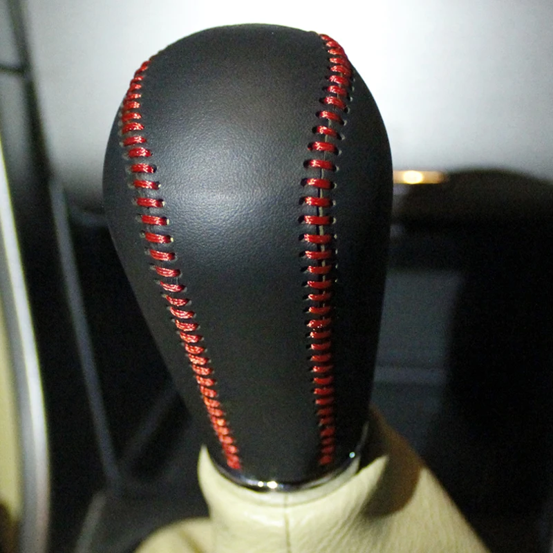 

Free Shipping High Quality Cowhide Top Layer Leather Manual Gear Shift Collars Gear Cover For 2010 2011 2012 Chery Tiggo