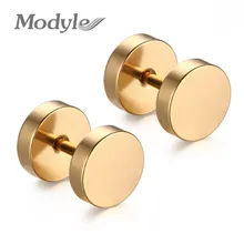 Высококачественные гвоздики серьги 316l из нержавеющей стали мужские серьги Модные ювелирные изделия пять цветов