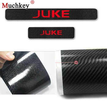 

Door Threshold Plate Car Door Sill For Nissan JUKE Door Step Plate Car-Styling Carbon Fiber Vinyl Sticker Car Accessories 4Pcs