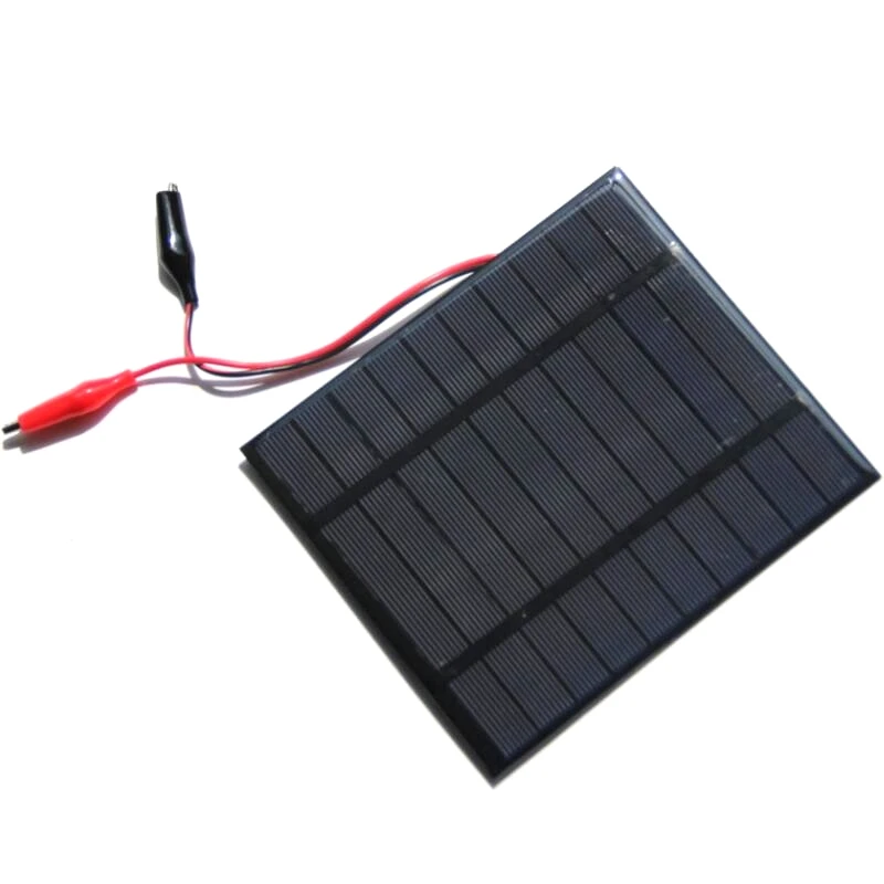 122 * 77 mm Haihuic Panel Solar Epoxi 5V 280mA Célula Solar fotovoltaica policristalina para el Cargador de batería Solar de DIY 