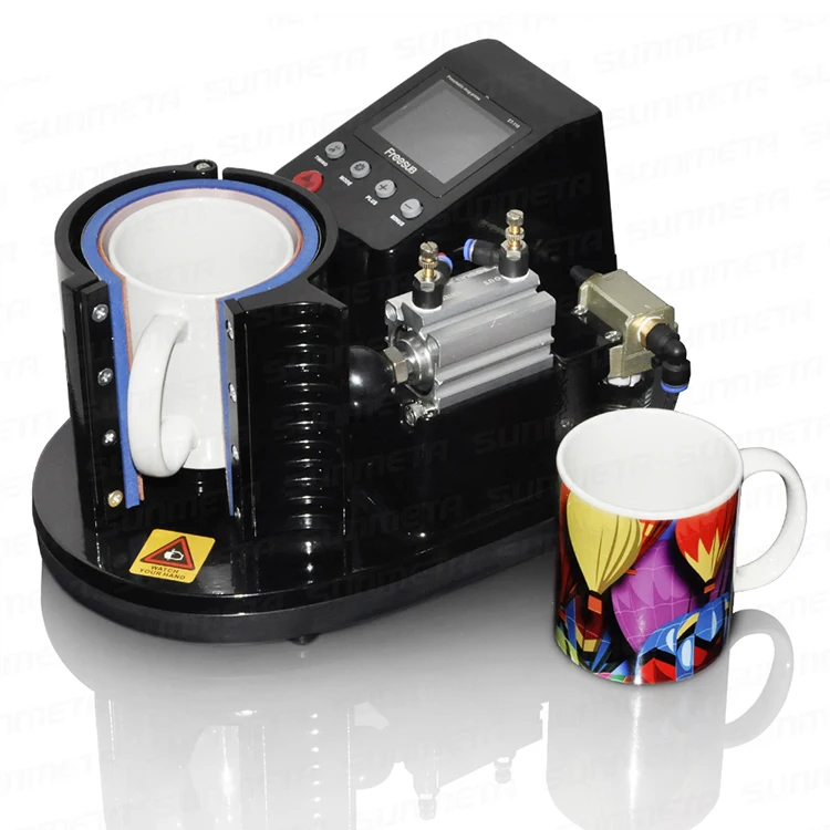 Mini ST110 Pneumatic Vertical Multi function Heat Transfer Press Thermal Printing Mug Cup Machine