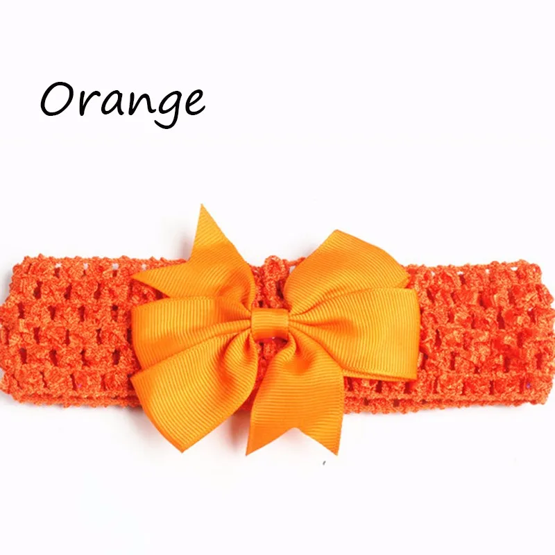 Wide Bow Headbands Photo Hair Rope Elastic Girl Headwear Knitted Toddler Hairband Hair Band Hollow Hair Accesories Free Shipping (6)