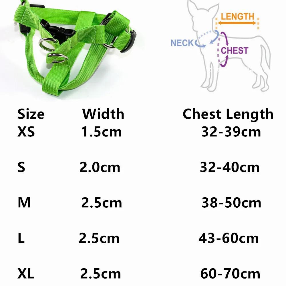 Нейлоновый светодиодный жгут для безопасности домашних животных, продукт для собак, мигающий светильник, жгут, светодиодный жгут для собак, поводок, веревка, ремень, светодиодный ошейник, жилет, товары для домашних животных