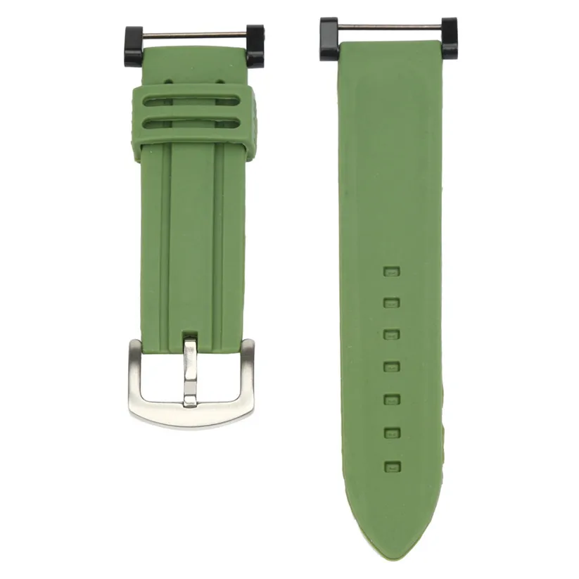 HL роскошные резиновые часы замена ремешок+ адаптеры для Suunto Core Sept 9 - Цвет: Green