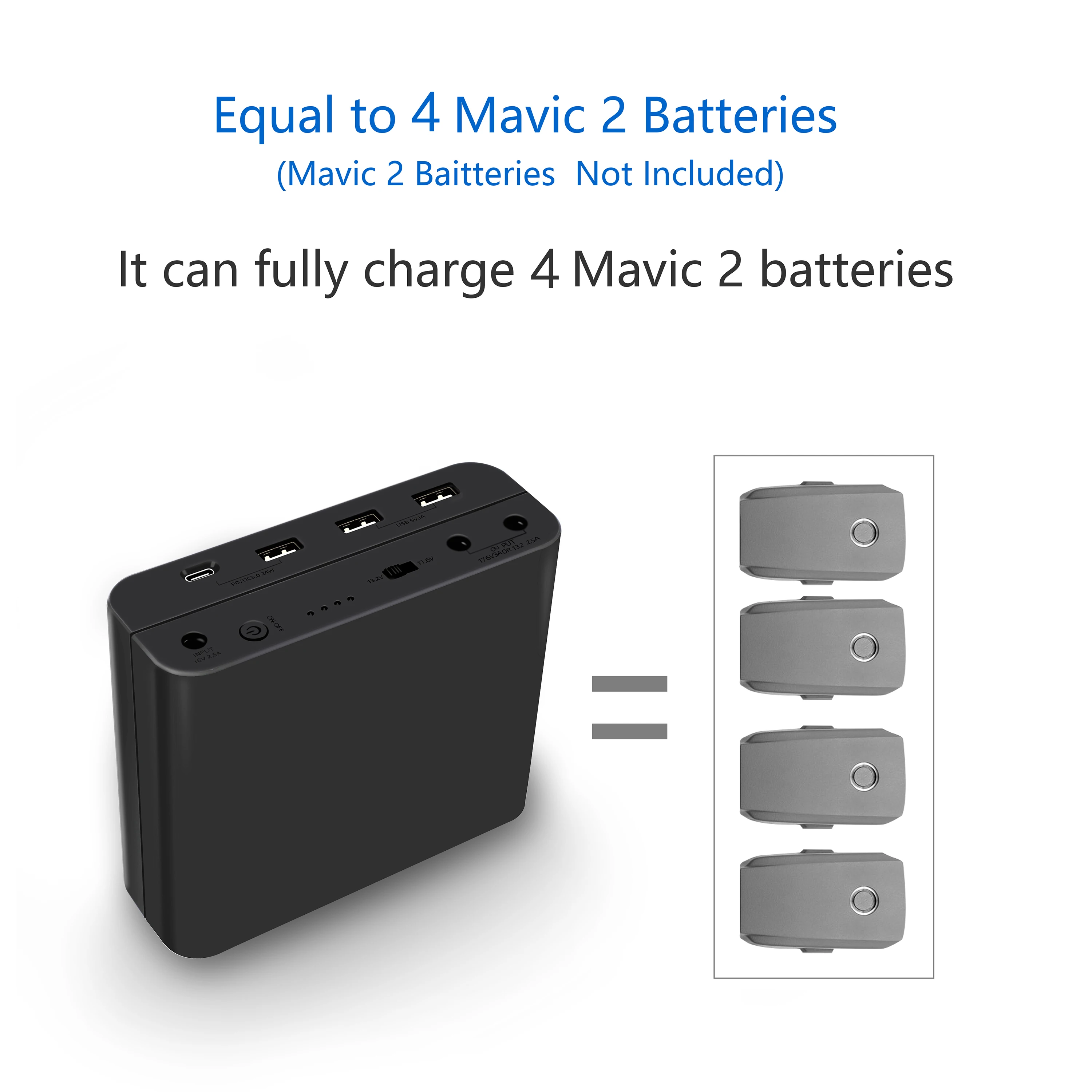 

48000mAh Capacity Smartphone Power Bank For DJI Mavic 2 Pro&Zoom Remote Control Battery Charger Outdoor Using Charging Treasure