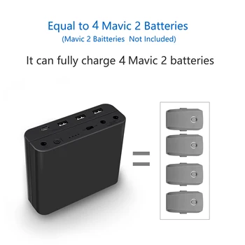 

Mavic 2 Battery Power Bank 48000mAh Capacity For DJI Mavic 2 Pro&Zoom Remote Control Battery Smartphone Charger Outdoor Charging