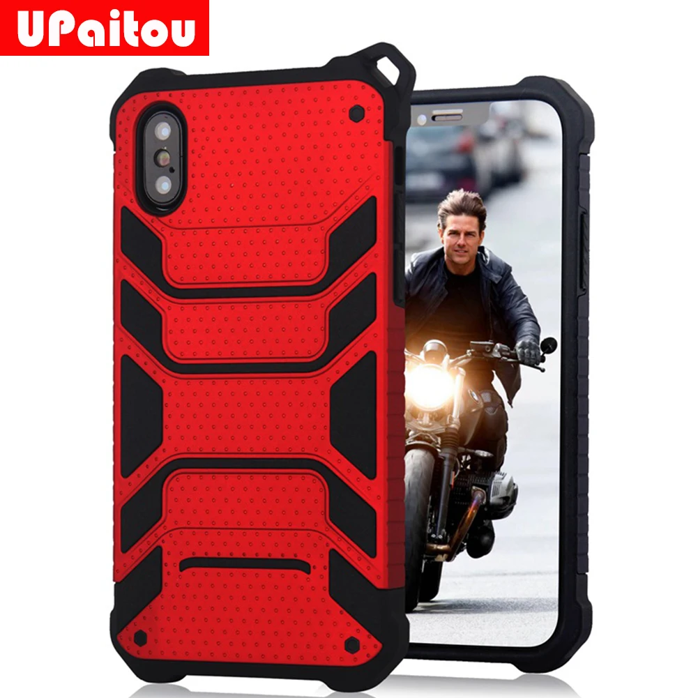 UPaitou для Apple iPhone X/10 чехол противоударный Броня сверхмощный Жесткий ПК + Мягкий ТПУ