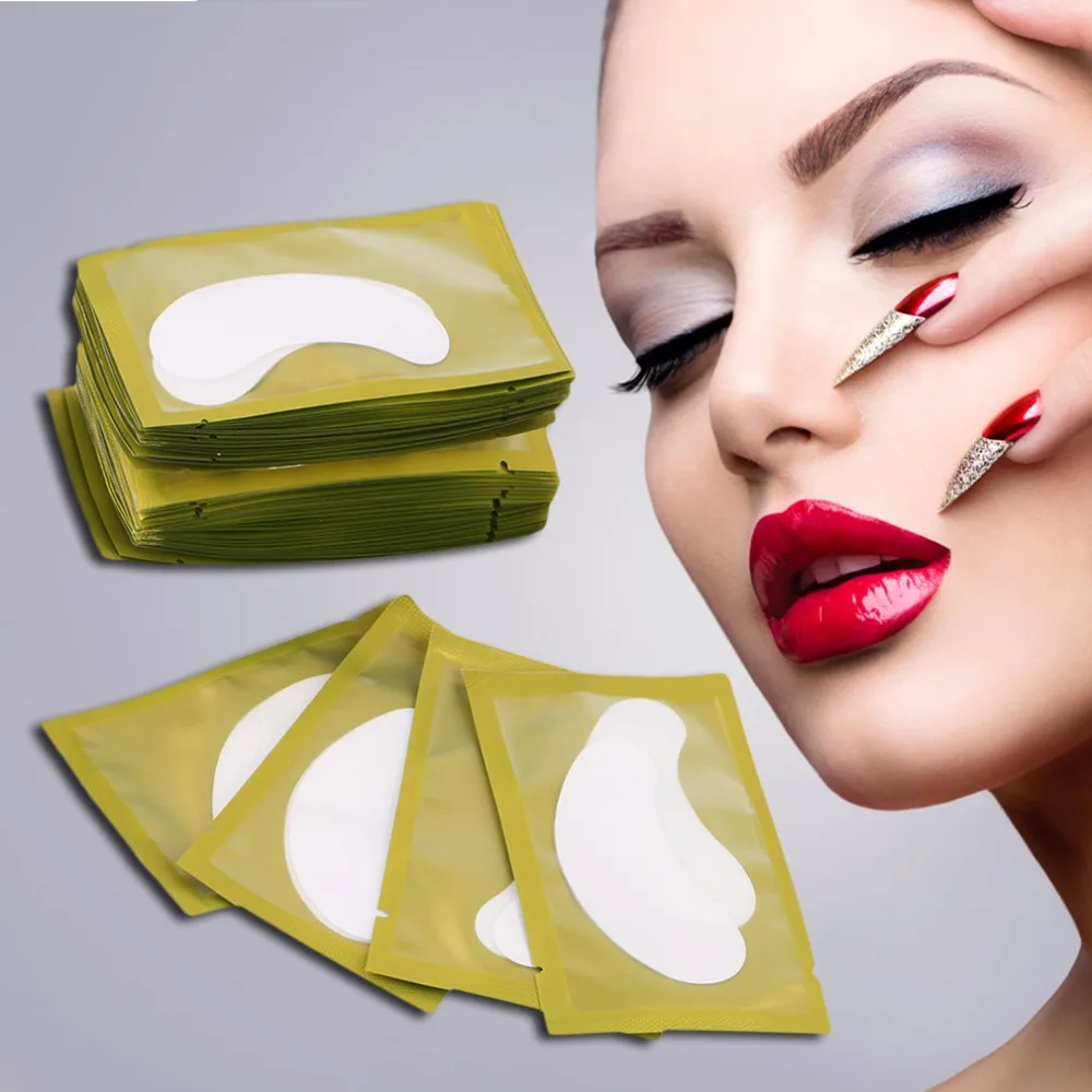 

50PCS New Paper Patches Eyelash Under Eye Pads Lash Eyelash Paper Eye Tips Makeup Removeral Hot Sale