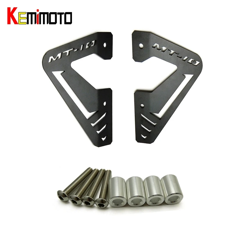 

KEMiMOTO MT10 MT 10 Motorcycle Accessories Radiator Protector Cover Plates Guard for YAMAHA MT-10 2016 2017