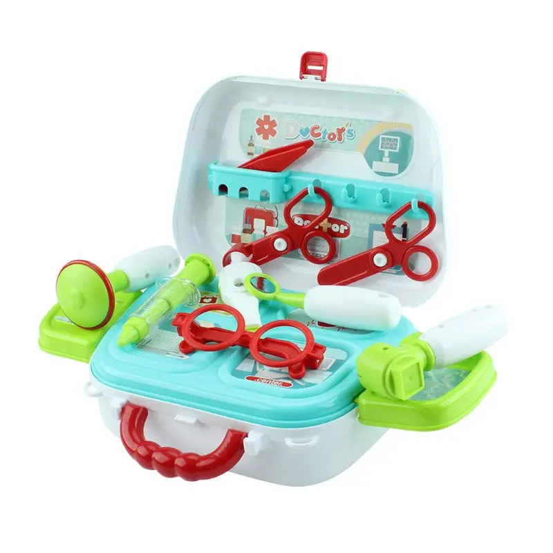 Имитация медицинской наплечной сумки Набор доктора оборудования чемодан набор для детей Дети играть в дом игрушки подарки на день рождения