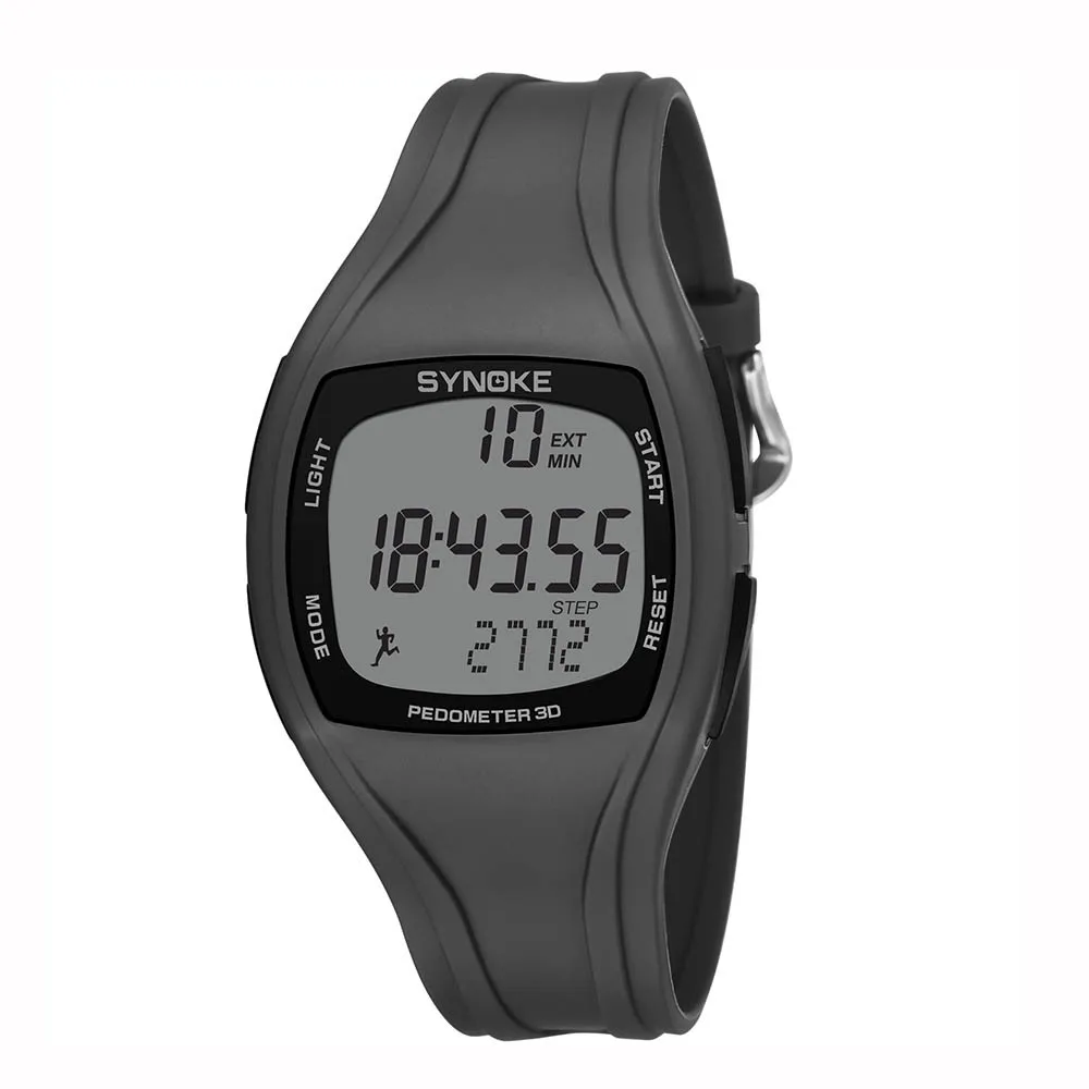 Relogio Masculino цифровые спортивные часы Synoke калорий шагомер хронограф уличные часы 50 м водонепроницаемые цифровые часы
