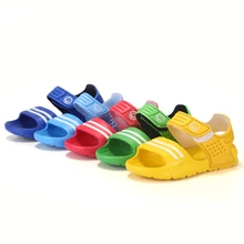 Обувь «Эльза»; новинка года; простые детские сандалии унисекс с ремешком на щиколотке; нескользящие износостойкие Повседневные детские сандалии для маленьких мальчиков