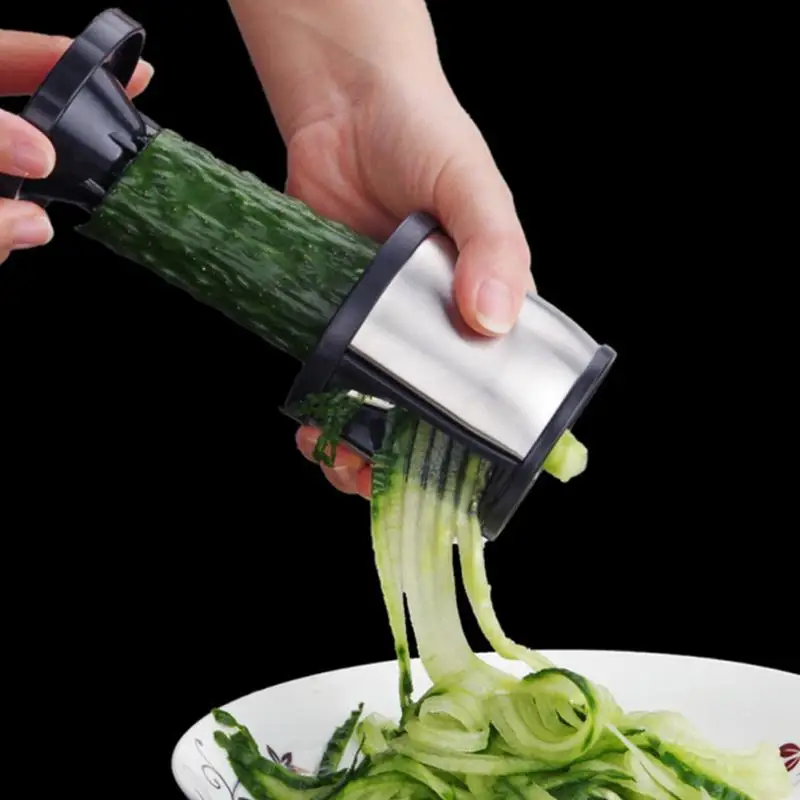 

Handheld Carrot Cucumber Grater Gadgets Stainless Steel Spaghetti Spiralizer Slicer Easy Spiral Zucchini Noodle Grater Carrot