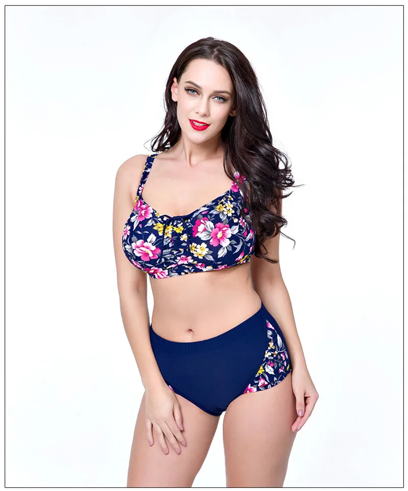 Bikini grande taille, motif floral, du 4XL au 8XL 5