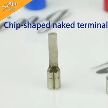 

1000PCS DBN 2-14 Chip-shaped Naked Terminal Non-insulated Wire Connector Copper