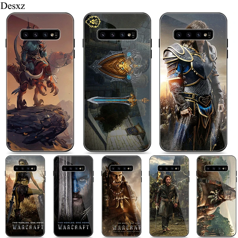 

Desxz Cell Phone Case Glass World of Warcraft for Samsung S7 Edge S8 S9 Plus Note 8 9 S10 Cover