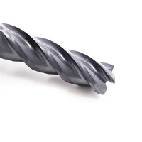Fraise à queue ZGT en carbure de tungstène HRC50 à 4 cannelures, diamètres 4mm, 6mm, 8mm, 10mm, 12mm, 14mm, 16mm, outil de coupe pour métaux 6