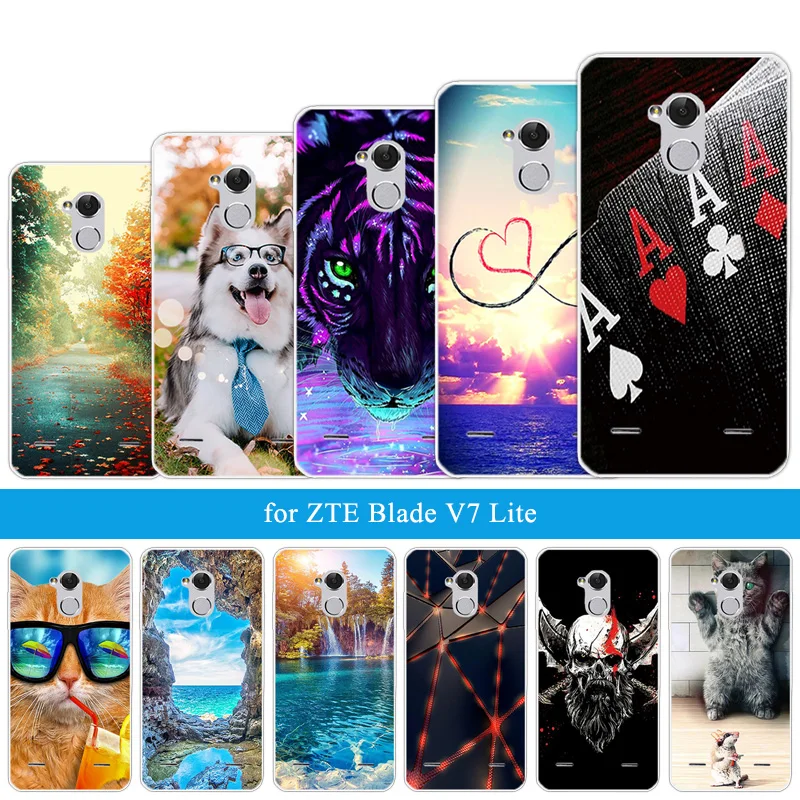 

Phone Silicone Cases For ZTE Blade V7 Lite Ultra Clear Soft Gel Coque Ultrathin Protective Cover Funda for ZTE Blade V7 Lite
