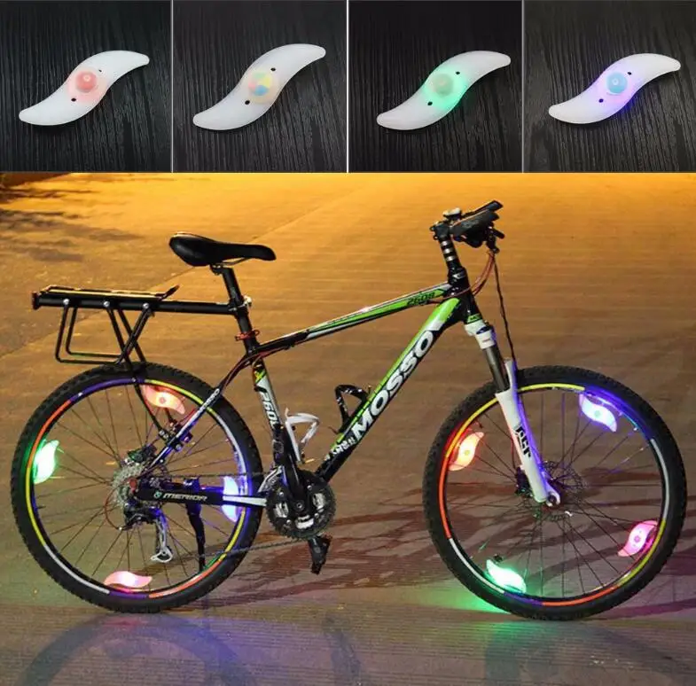 Discount New 1 PC D-Proof LED Water Flashing Bicycle Bicycle Lamp Warning Lights Alarm Light NR0005 LED Lights Cycling Light 5