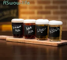 Best Offers 5Pcs Creative Glasses Beer Mug Featuring Whiskey Cocktail Glass Cup With Wooden Tray Glasses Whiskey Glass For Kitchen Supplies Best Offers 5Pcs Creative Glasses Beer Mug Featuring Whiskey Cocktail Glass Cup With Wooden Tray Glasses Whiskey Glass For Kitchen Supplies
