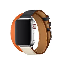 Кожаный ремешок для apple watch 4 группа 42mm 38mm 3/2/1 Корреа ремешок для браслет для iwatch 44 мм 40 мм wristbelt аксессуары