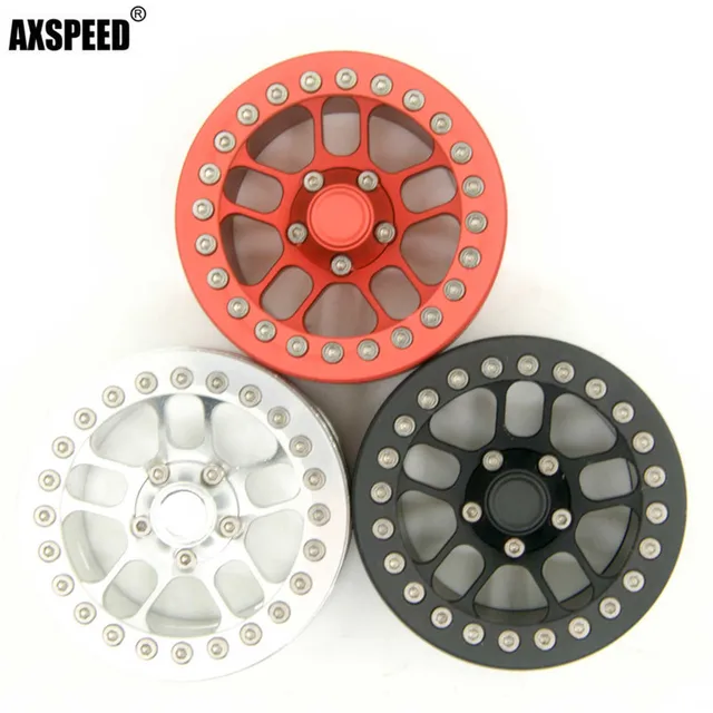 Best Price 1PCS/4PCS 1.9 inch Alloy Beadlock Wheel Rims For 1/10 RC Crawler SCX10 F350 D90 RC4WD #44
