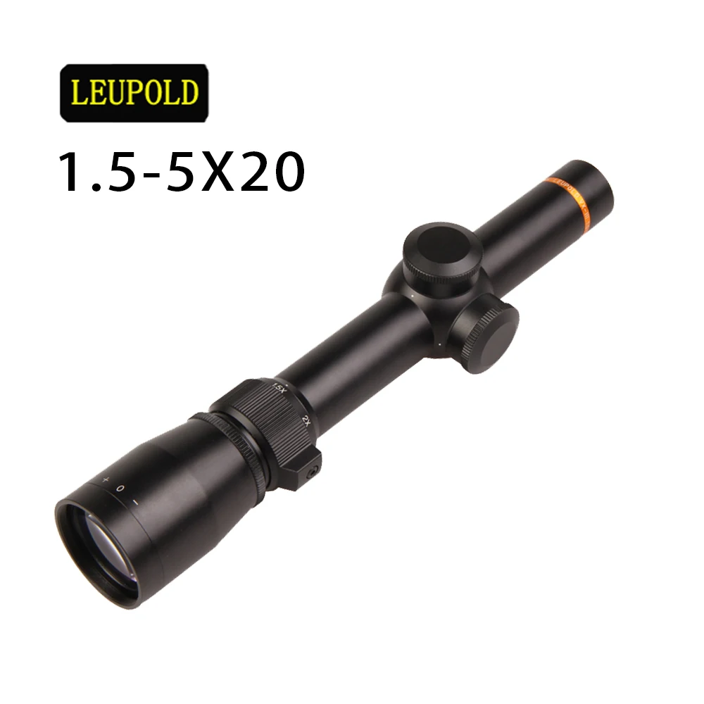 Leupold 1,5-5X20 Mil-dot рихткруис тактический прицел оптические прицелы для страйкбола воздушные винтовки свободные крепления кольцо