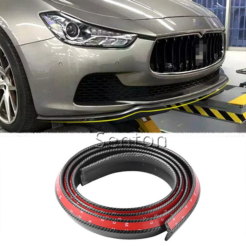 

Car Carbon Fiber Front lip 2.5M Styling For Audi A3 A4 B6 B8 B7 B5 A6 C5 C6 Q5 A5 Q7 Q3 TT A1 S3 S4 S5 S6 S8 SLINE Accessories