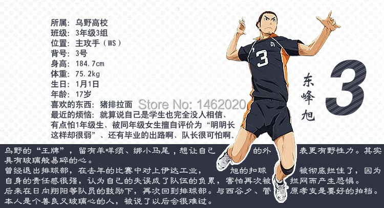 Haikyuu!! - Karasuno High School Volleyball Club Uniform Cosplay Costume (+20 Designs)