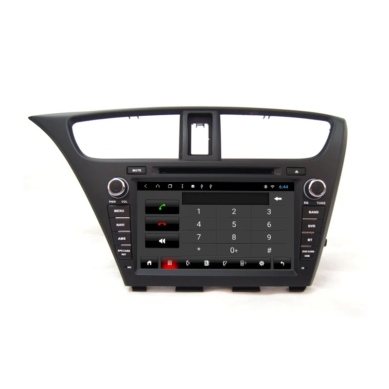 YAZH Android 9,0 автомобильный dvd-плеер для Honda Civic Hatch Back 2013 авто радио iPod Bluetooth SWC AUX 32 Гб gps Мультимедиа