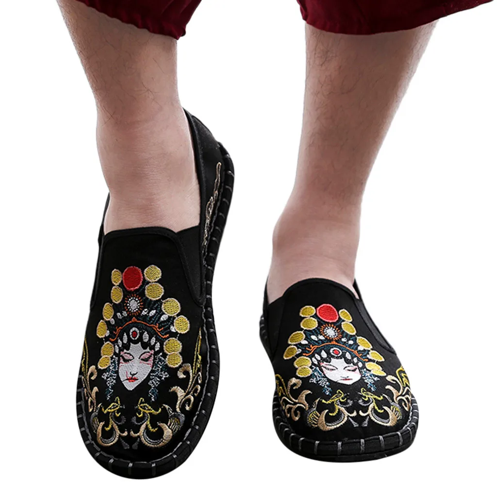 

Genuine Women Shoes Betterthan Women's Ladies Fashion Retro Embroider Ethnic Style Casual Loafers Shoes 40 Drop shipping