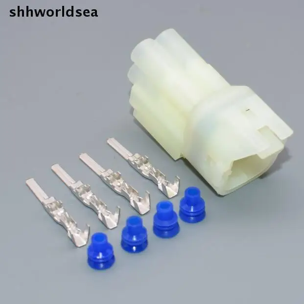 

Shhworldsea 10sets 2.2mm 4 pin Car Male Waterproof Electrical plug,Auto oxygen sensor plug for CAR connector for Suzuki etc