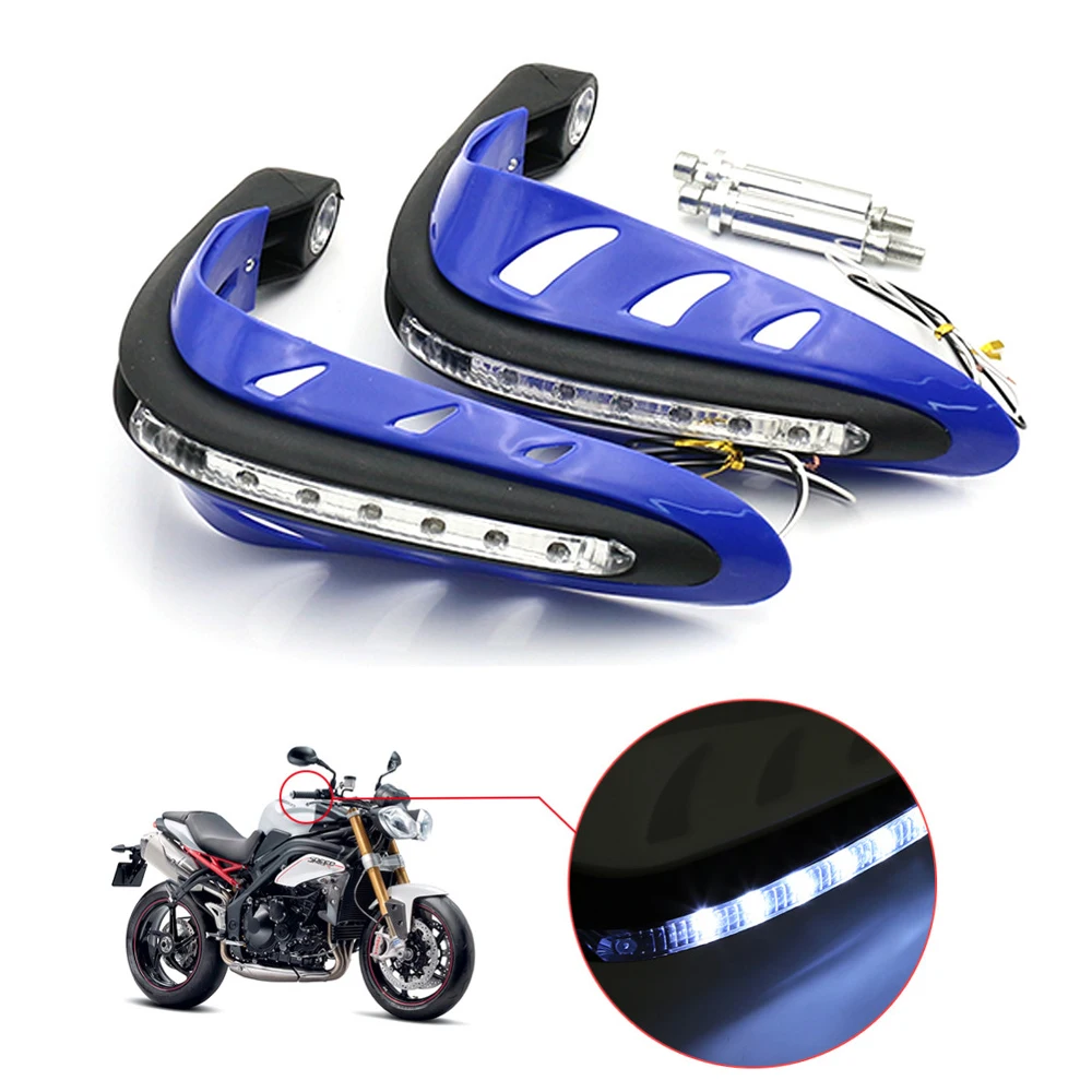 

1 Pair Motorcycle Handguards Motocross Hand Guards Universal for ATV Dirt Bike Black White Colors Optional 12V Universal