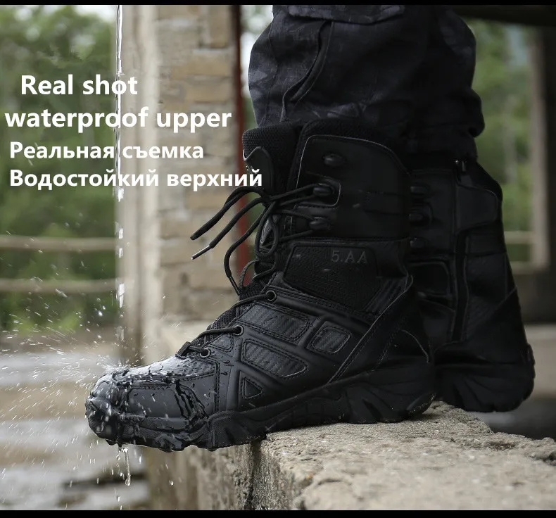 Men's Durable Tactical Safety Work Boots Features