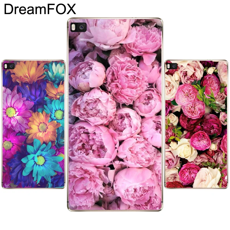 Мягкий силиконовый чехол DREAMFOX M454 с нежным цветком для Huawei P8 P9 P10 Lite Plus 2017 Honor 8 Pro 9 6X |