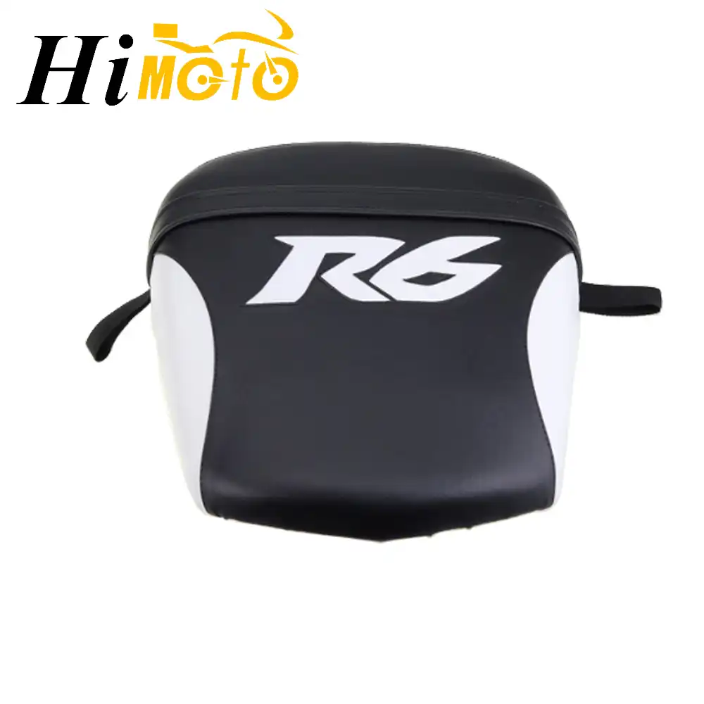 Черно белая подушка для заднего сиденья мотоцикла и пассажира Для Yamaha YZF R6 YZFR6 2003