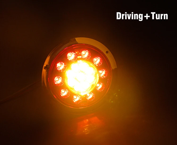 OKEEN 2 шт. Водонепроницаемый Автомобильный светодиодный задний светильник s 12V 24V сигнала поворота светильник желтого и красного цветов, стоп Предупреждение лампа для прицепа