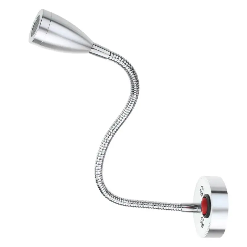 الداخلية بقيادة مصباح السرير جدار خزانة خزانة قافلة بقعة ضوء القراءة ضوء 3 واط dc12v أبيض/أصفر فاتح