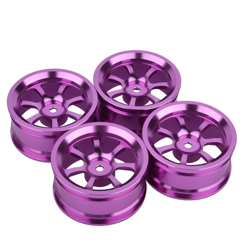 110 New Arrival 2019 Alloy Wheels for Car 12mm Universal Allen Screw Hole 4pcs Blue Silver Purple Color RC car parts Dropship (3)