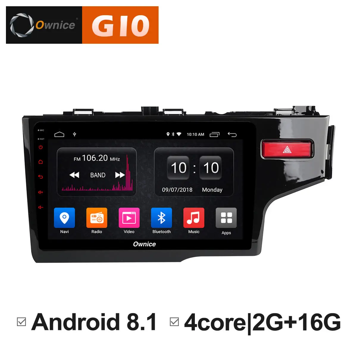 Ownice C500 + G10 9 &quotips 4G Android 8 1 Octa Core 2 Гб 32G автомобильный DVD плеер Радио стерео для Honda Jazz