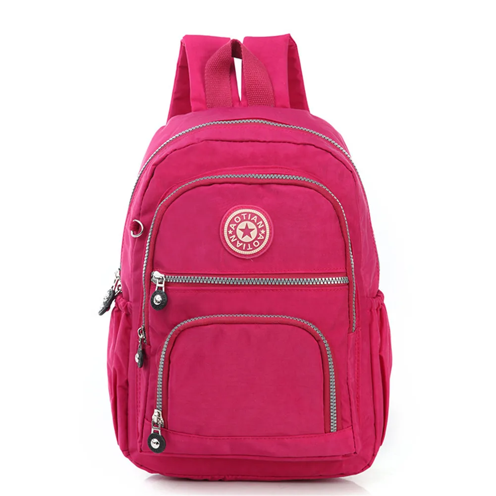 

aotian New Women's Backpack Leisure Style Multi-level Female Bag Waterproof Washer Wrinkle Fabric Bag School Bag + Free Shipping