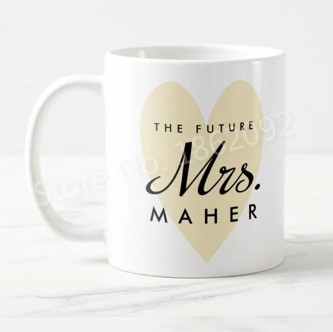 未来のためにパーソナライズされたマグ シック エンゲージメントギフト カスタムメイド コーヒーカップ ティーカップ ブライダルシャワーフィナンスカップ 11オンス Personalised Mugs Coffee Mugcoffee Mugs Tea Cup Aliexpress