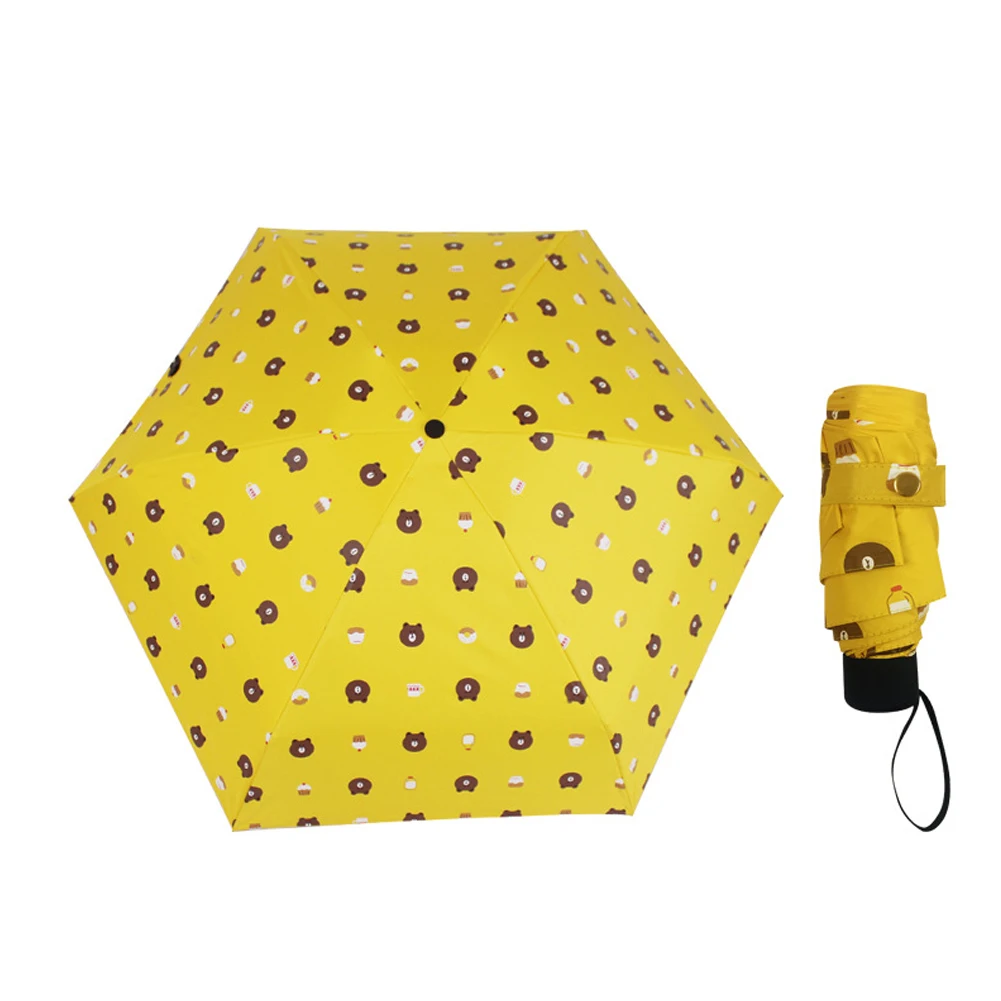 Портативный практичный зонт-капсула, мини-светильник, маленький карманный складной зонт от дождя и солнца, многофункциональный ветрозащитный зонт
