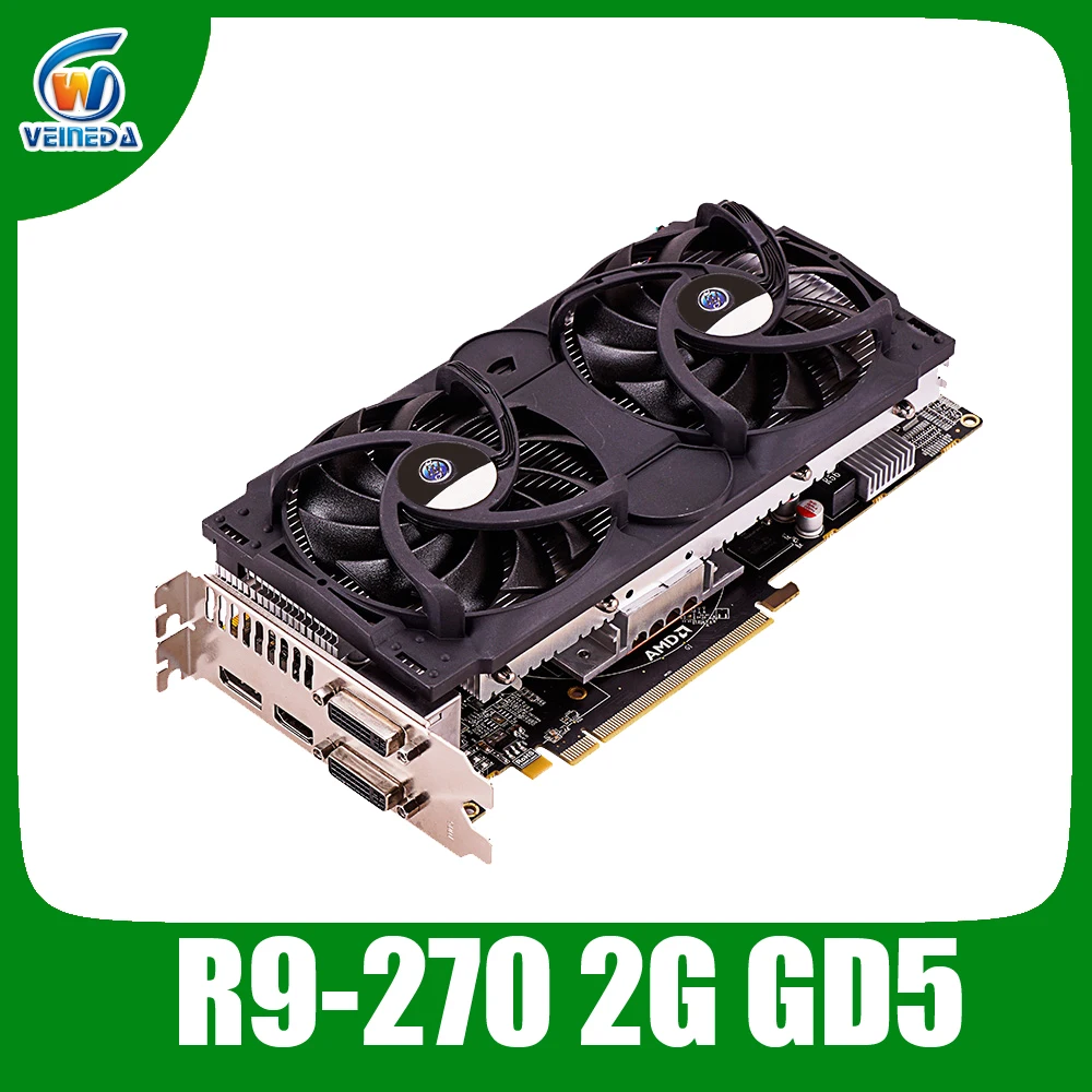 Оригинал видеокарта ATI 270 2 R9 ГБ 256Bit DDR5 850/4500 МГц DVI/VGA/DP | Компьютеры и офис