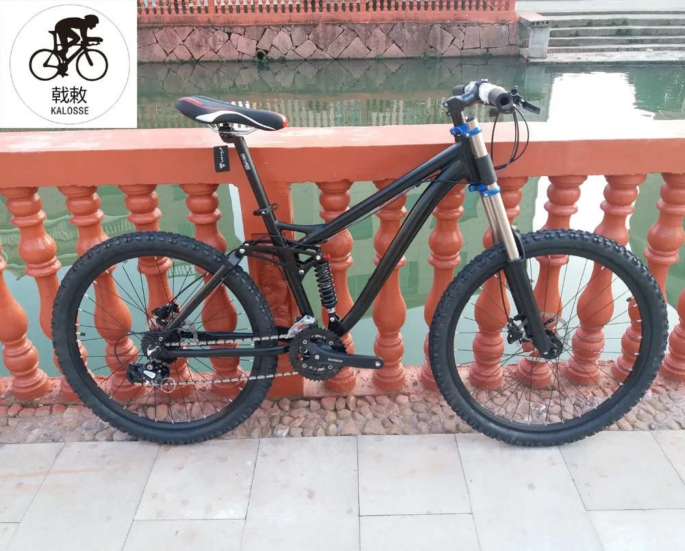 Top Kalosse  24 speed  Full Shockingproof Frame  Downhill  26er mountain bicycle man woman bike Hydraulic brakes 8