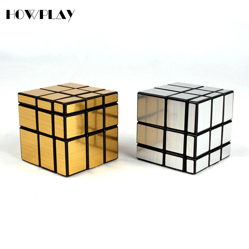

Howplay mirror magic cubes 3x3x3 puzzle cube Wire drawing Professional Speed cubo magico educational toys for children EDC
