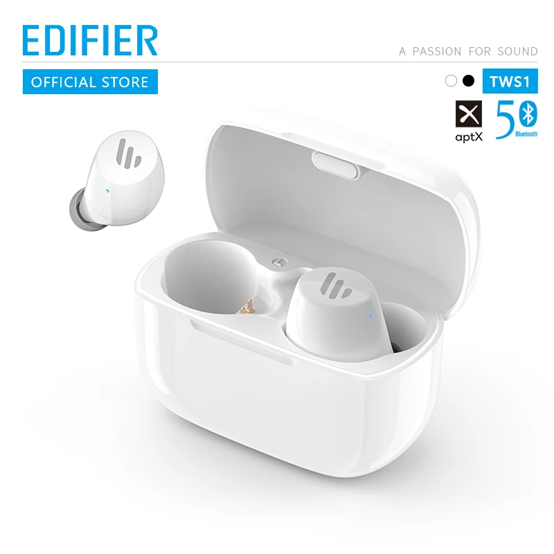 

EDIFIER TWS1 Touch control IPX5 rated Ergonomic design Bluetooth V5.0 TWS Earbuds bluetooth earphone wireless earphones