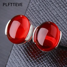 Красный, зеленый камень серьги-гвоздики для женщин девочек серебряный цвет женские маленькие серьги модные свадебные украшения для ушей, серьги