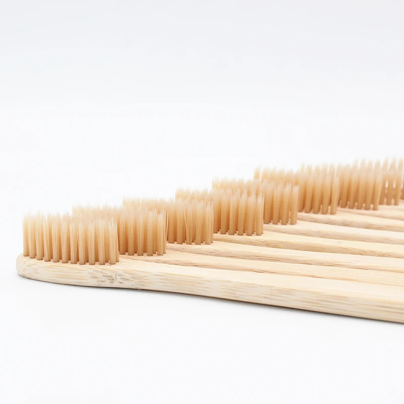 20 шт. экологически деревянная зубная щетка бамбуковая зубная щетка бамбуковое волокно деревянная ручка зубная щетка отбеливание зубов