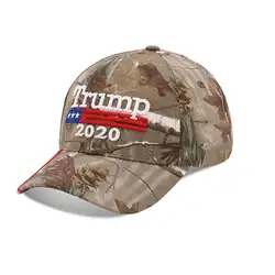 1х бейсболка Trump 2020, камуфляжная бейсболка с флагом США, головной убор